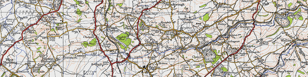Old map of Mearns in 1946
