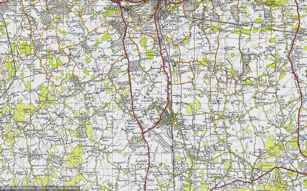 Old Map of Meath Green, 1940 in 1940