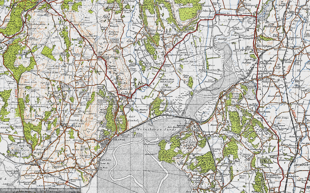 Old Map of Meathop, 1947 in 1947