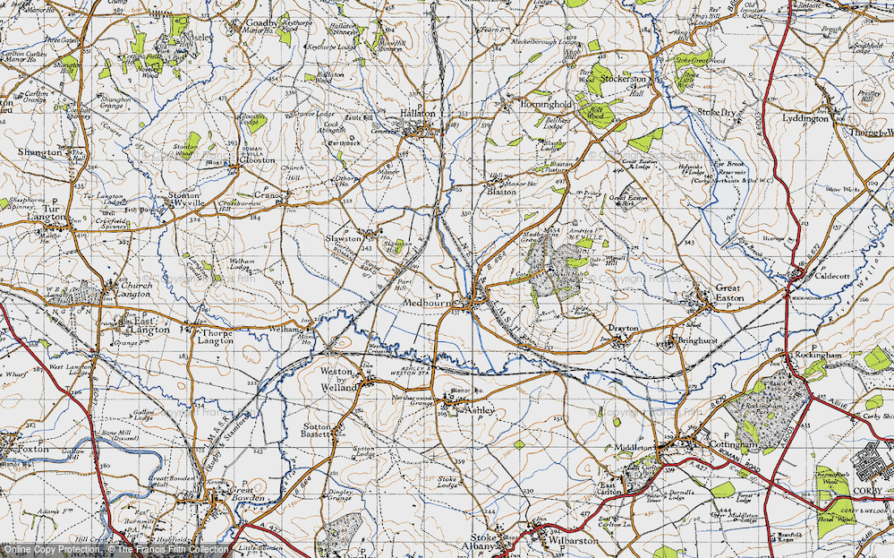 Old Map of Medbourne, 1946 in 1946