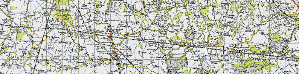 Old map of Medhurst Row in 1946