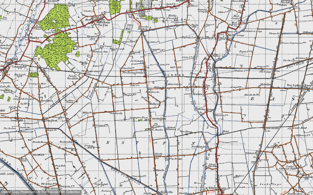 Old Map of Medlam, 1946 in 1946
