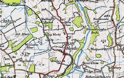 Old map of Meeth in 1946