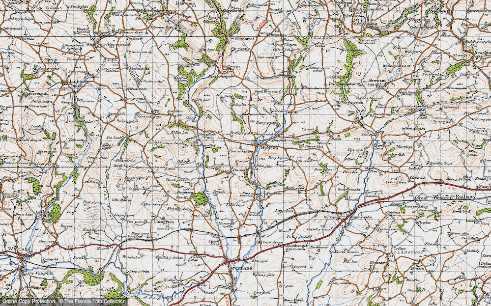 Old Map of Meidrim, 1946 in 1946