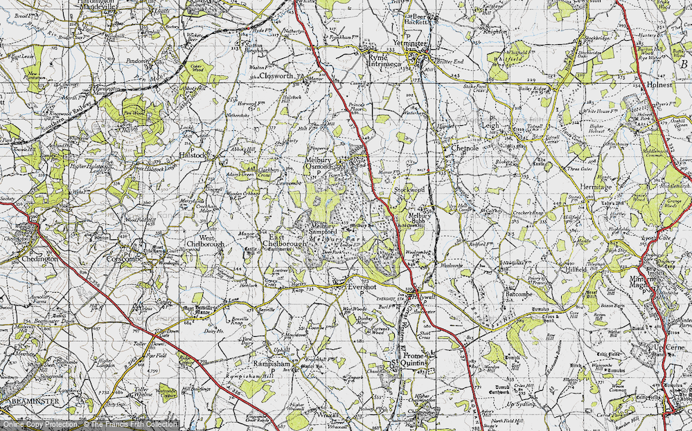 Old Map of Melbury Sampford, 1945 in 1945