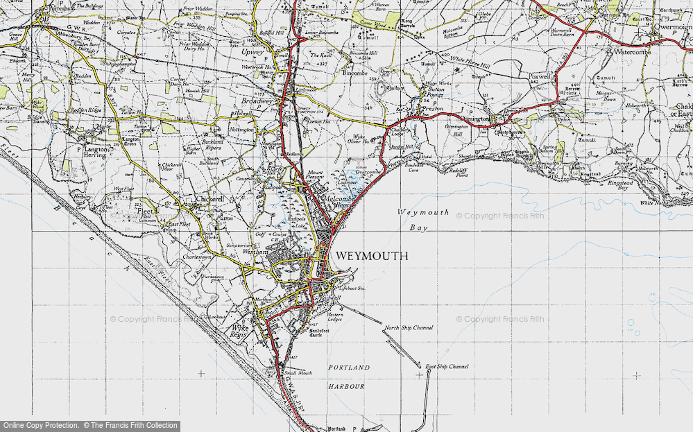Old Map of Melcombe Regis, 1946 in 1946