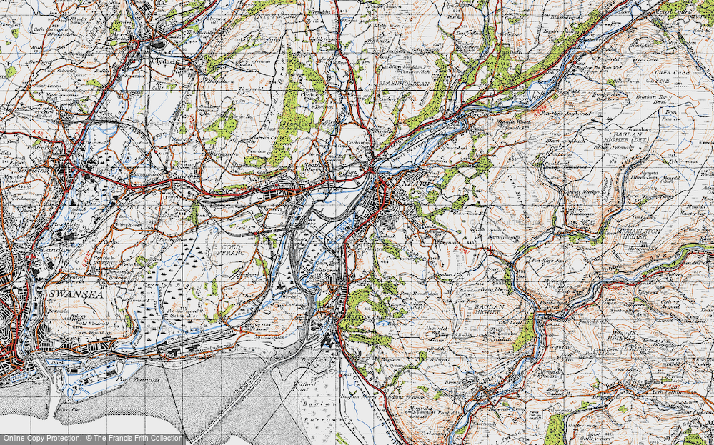 Old Map of Melincryddan, 1947 in 1947