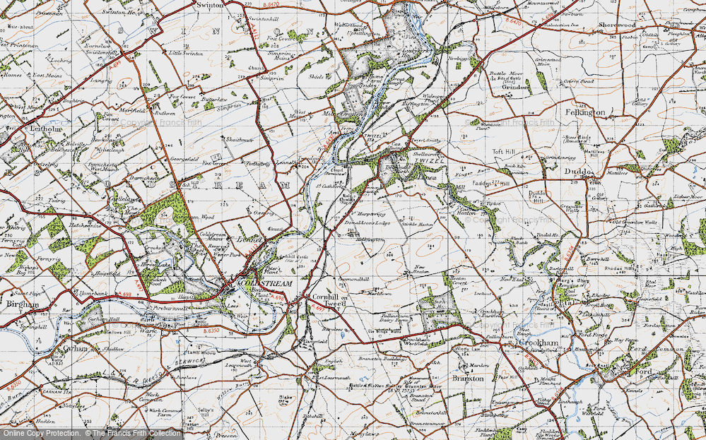 Old Map of Melkington, 1947 in 1947