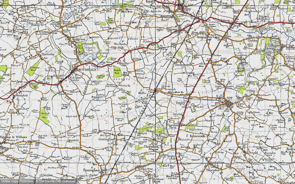 Old Map of Mellis Green, 1946 in 1946