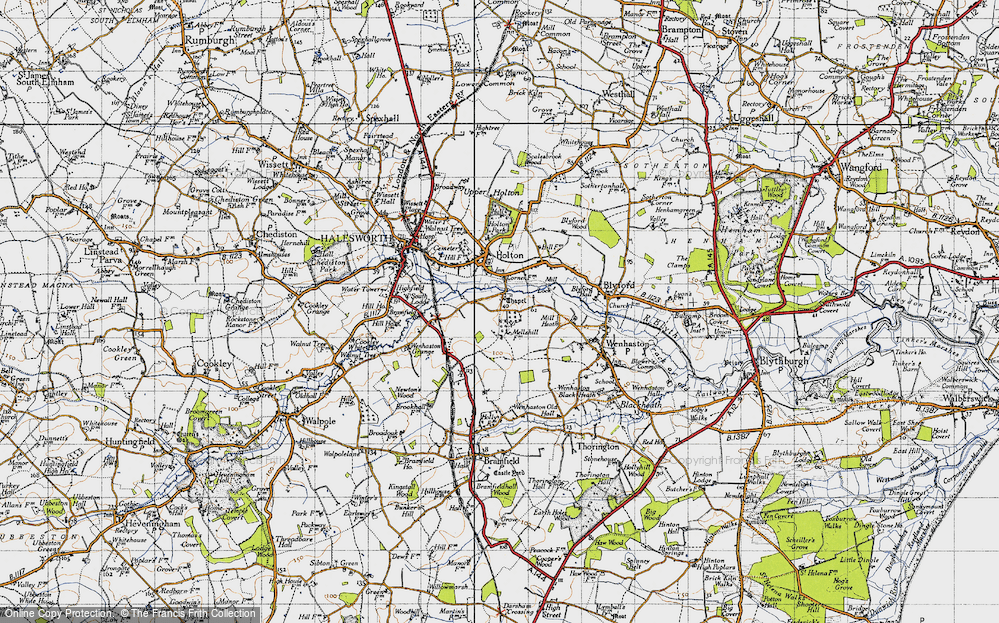 Old Map of Mells, 1946 in 1946