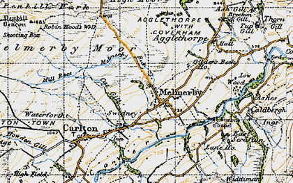 Old map of Melmerby in 1947