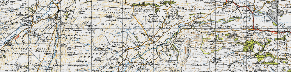 Old map of Melmerby in 1947