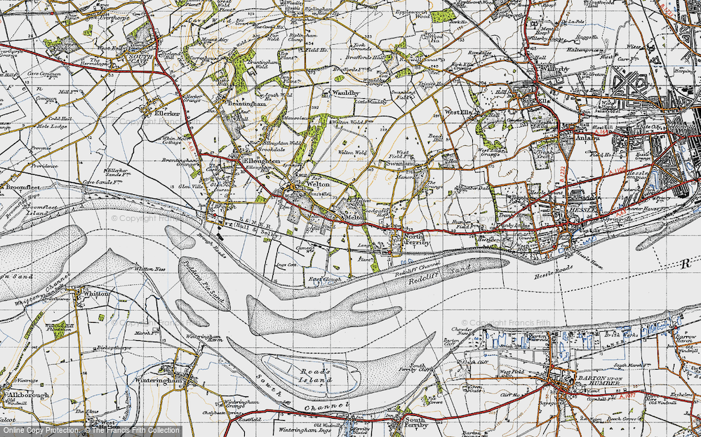 Old Map of Melton, 1947 in 1947