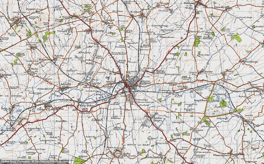 Old Map of Melton Mowbray, 1946 in 1946