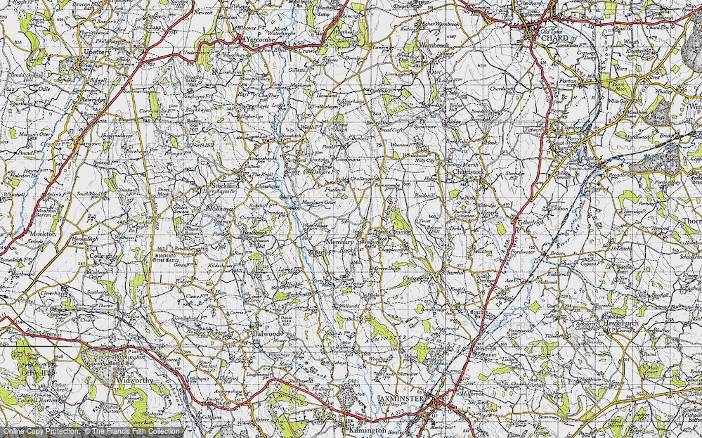 Old Map of Membury, 1946 in 1946