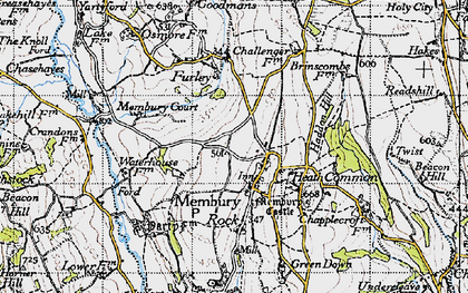 Old map of Membury in 1946
