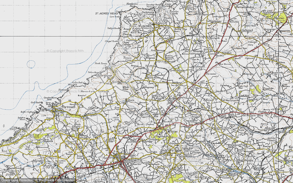 Old Map of Menagissey, 1946 in 1946