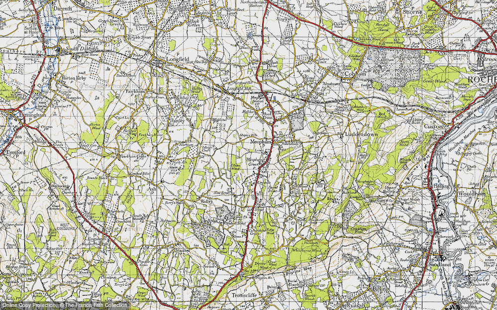 Old Map of Meopham Green, 1946 in 1946