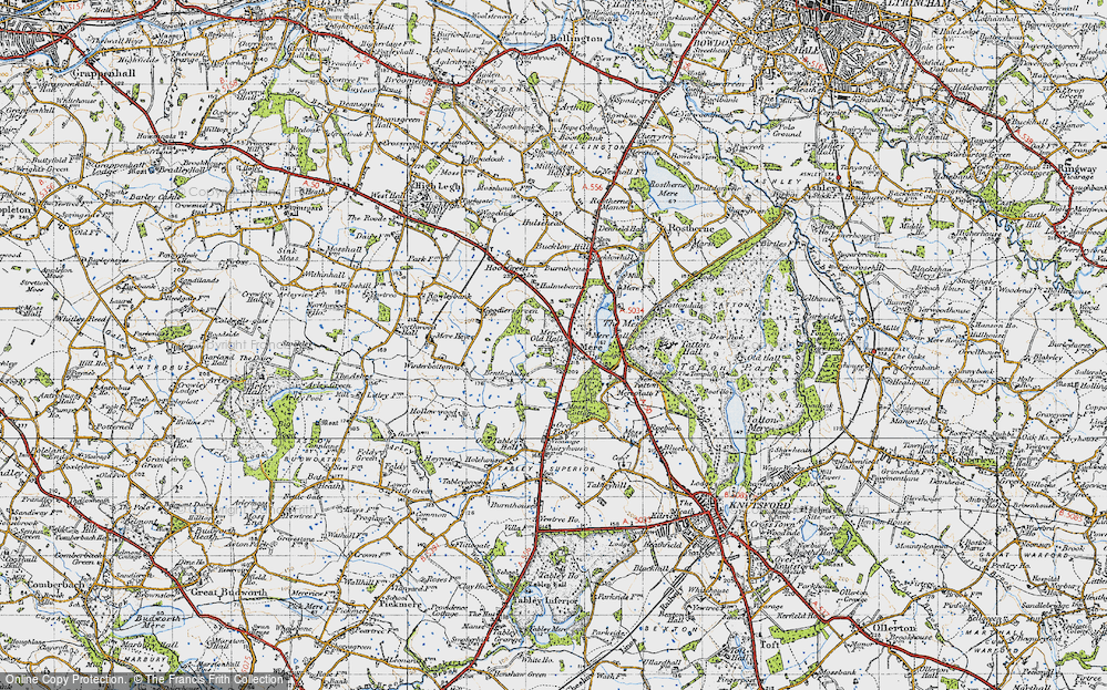 Old Map of Mere, 1947 in 1947