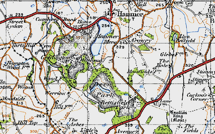 Old map of Merehead in 1947