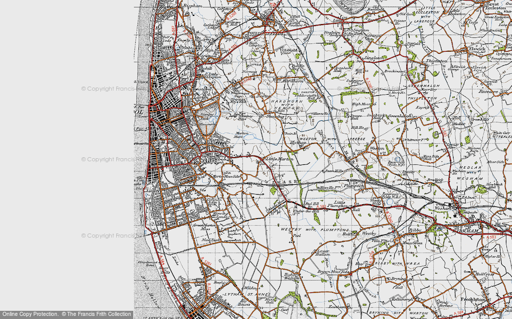 Old Map of Mereside, 1947 in 1947