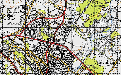 Old map of Meriden in 1946