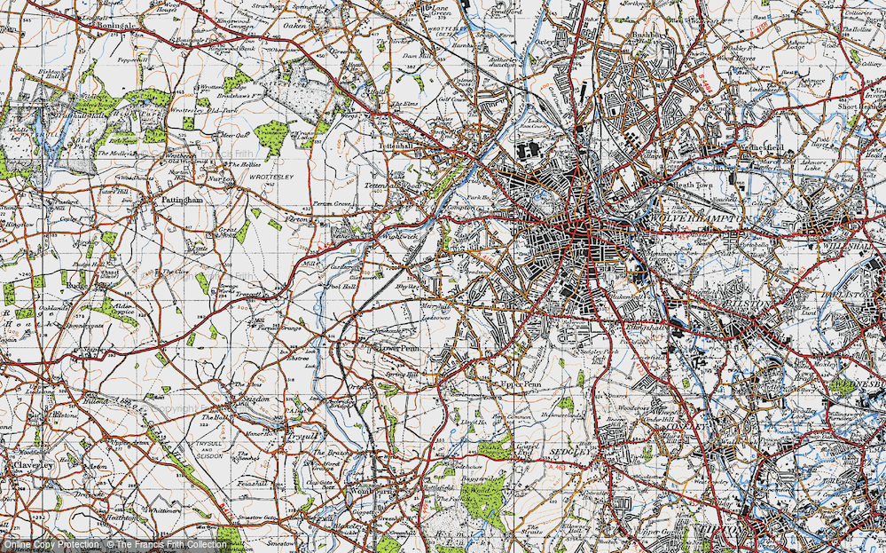 Old Map of Merry Hill, 1946 in 1946