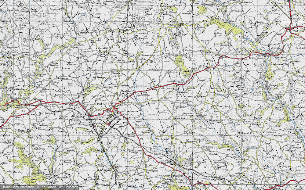 Old Map of Merrymeet, 1946 in 1946