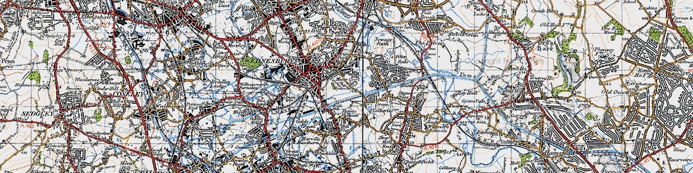 Old map of Mesty Croft in 1946