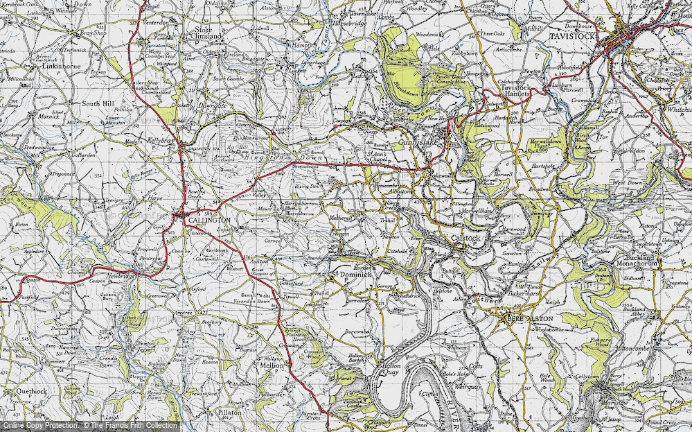 Old Map of Metherell, 1946 in 1946