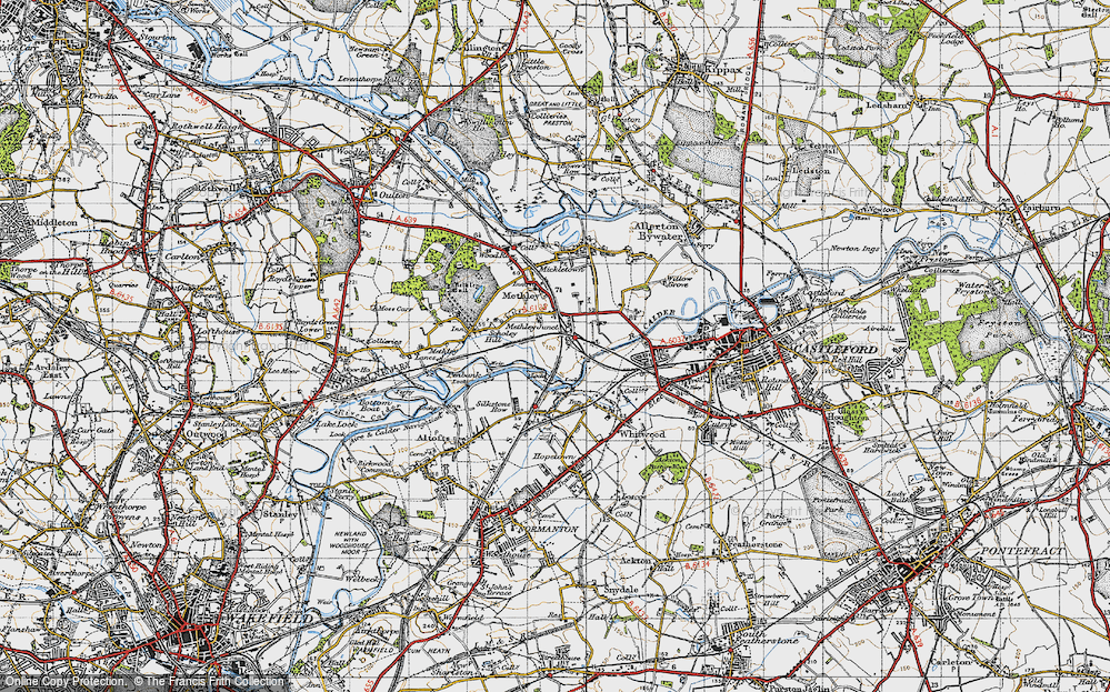 Old Map of Methley Junction, 1947 in 1947