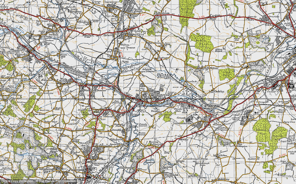 Old Map of Mexborough, 1947 in 1947
