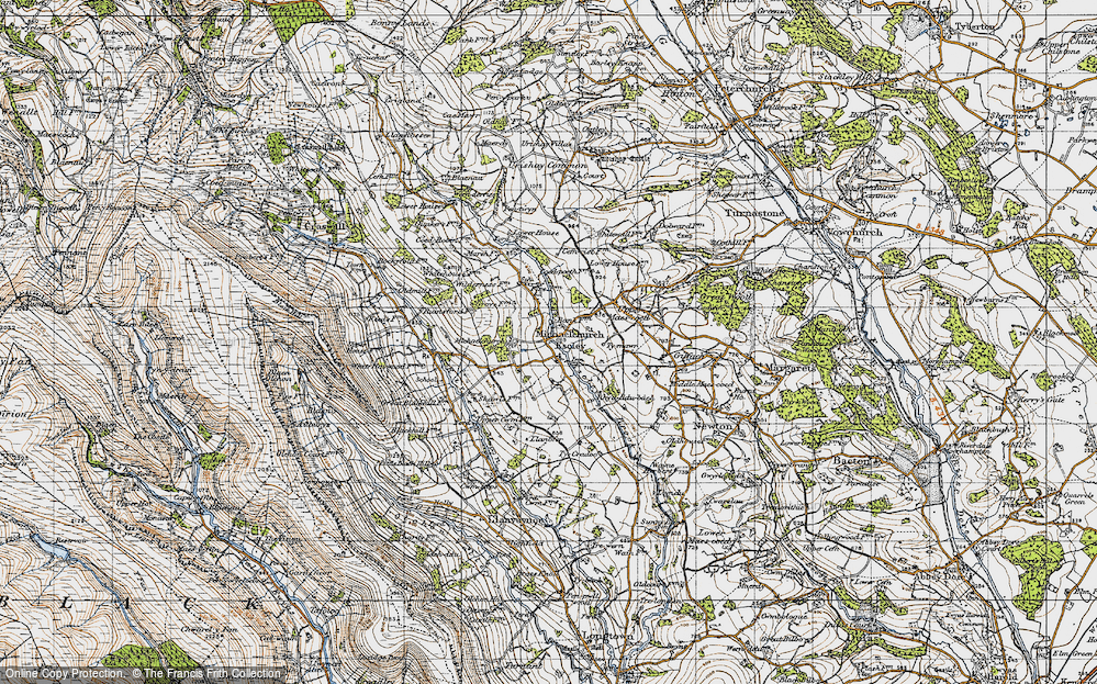 Old Map of Michaelchurch Escley, 1947 in 1947