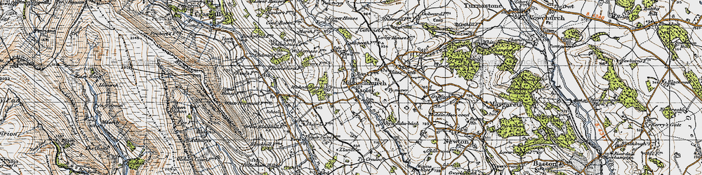 Old map of Michaelchurch Escley in 1947