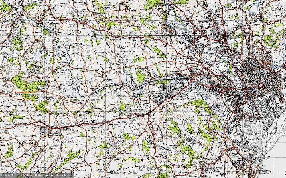 Old Map of Michaelston-super-Ely, 1947 in 1947