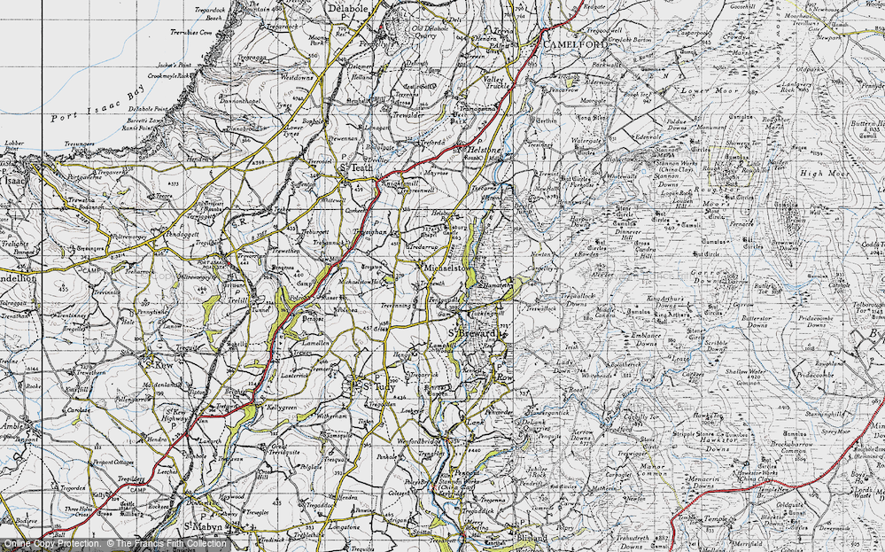 Old Map of Michaelstow, 1946 in 1946