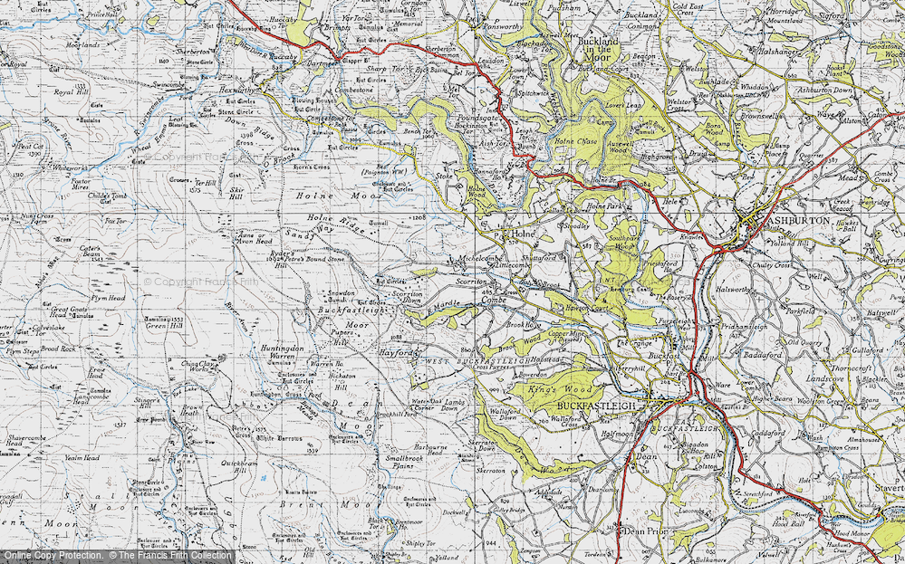 Old Map of Michelcombe, 1946 in 1946