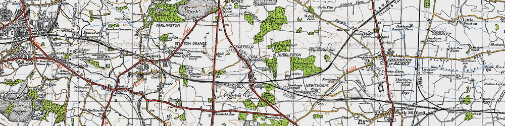 Old map of Bragdale in 1947