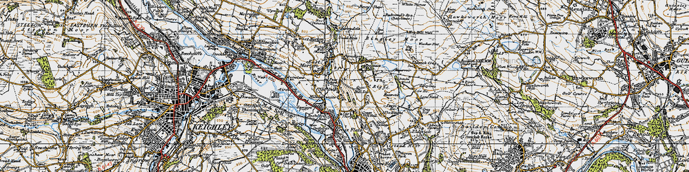 Old map of Micklethwaite in 1947