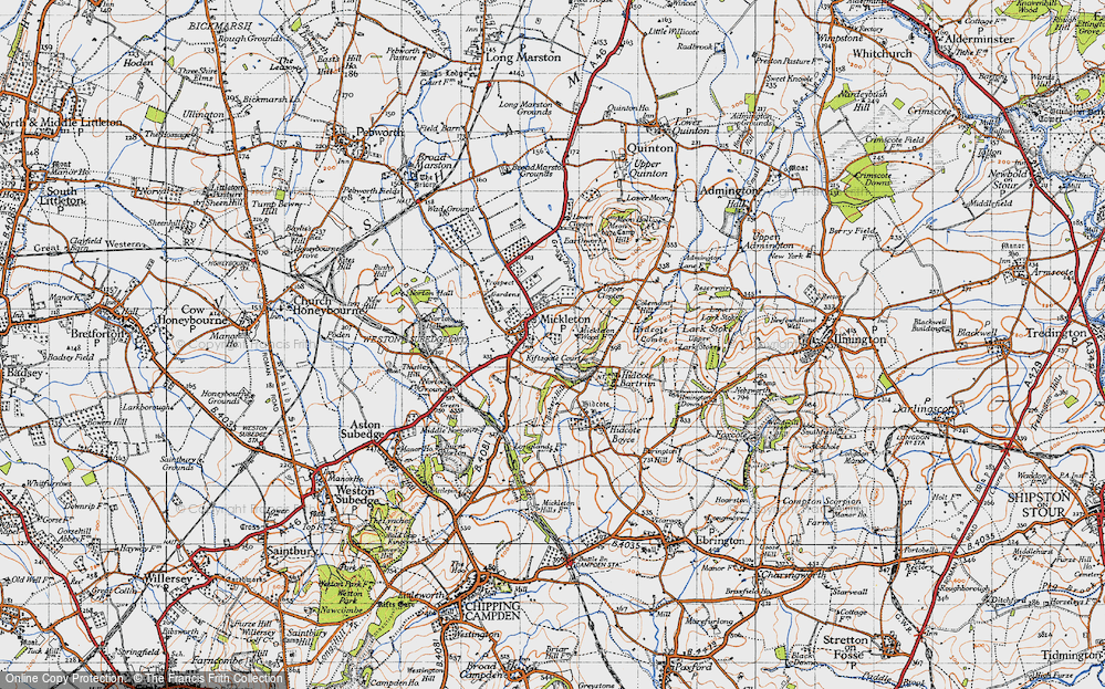 Old Map of Mickleton, 1946 in 1946