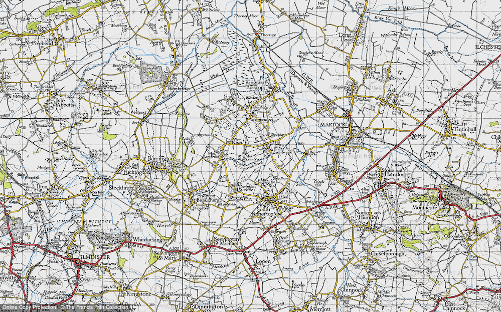 Old Map of Mid Lambrook, 1945 in 1945
