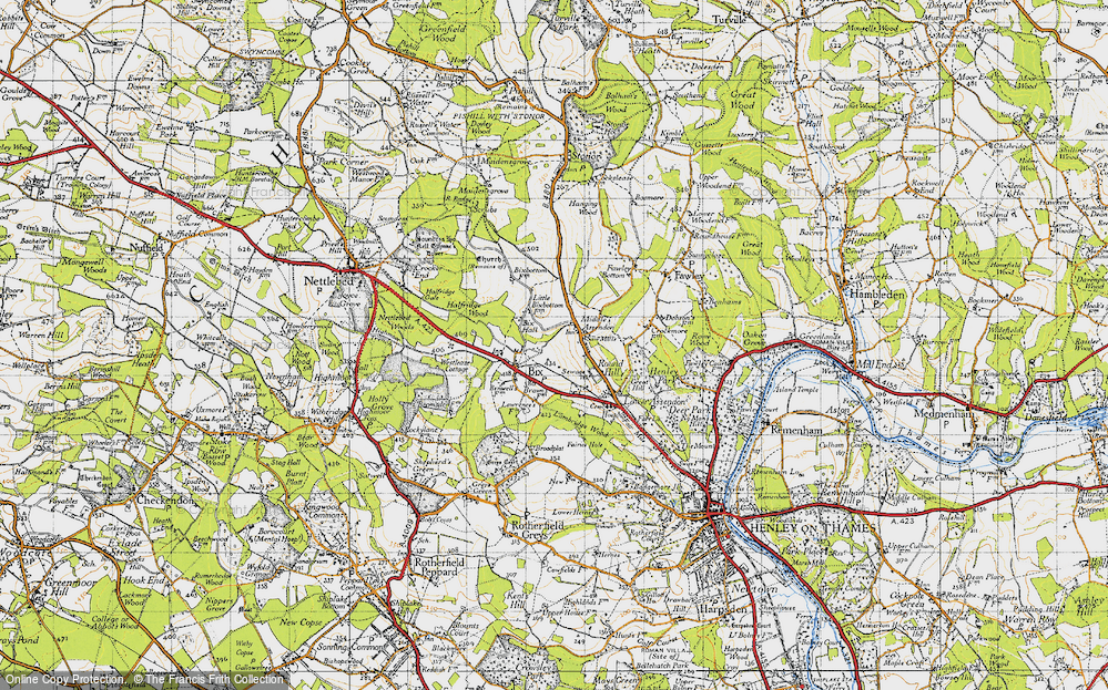 Old Map of Middle Assendon, 1947 in 1947