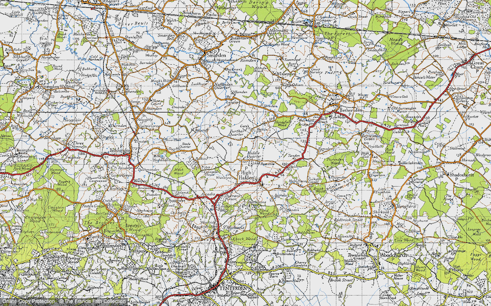 Old Map of Middle Quarter, 1940 in 1940