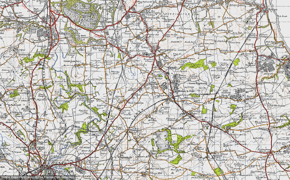 Old Map of Middle Rainton, 1947 in 1947
