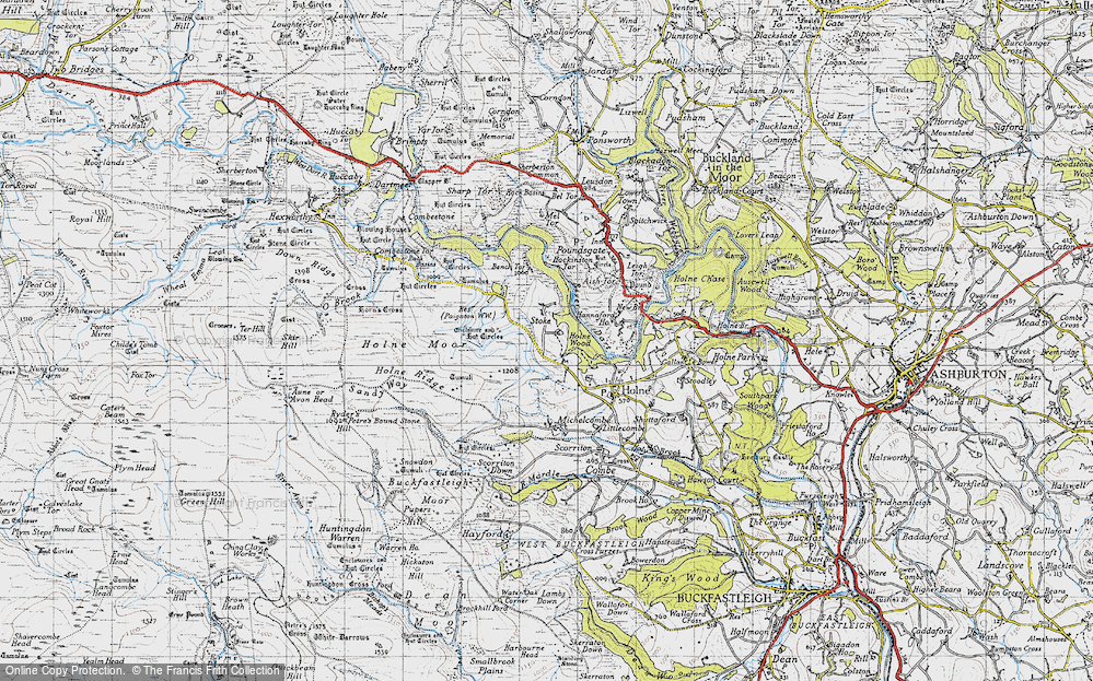 Old Map of Middle Stoke, 1946 in 1946