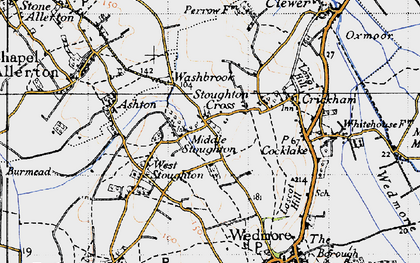 Old map of Middle Stoughton in 1946