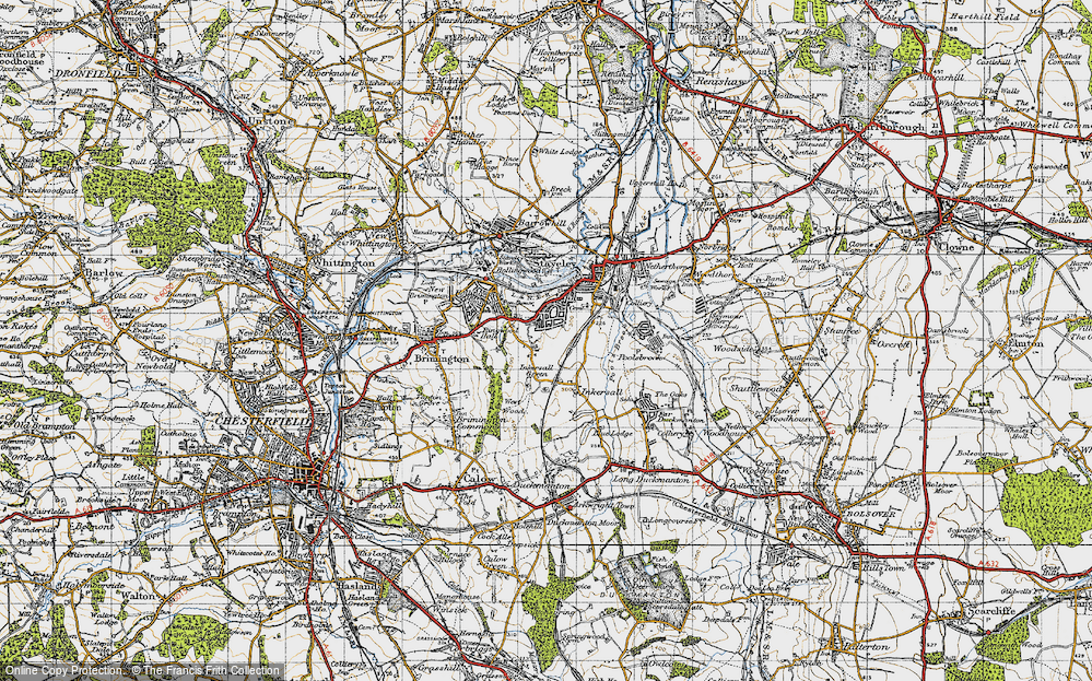 Old Map of Middlecroft, 1947 in 1947