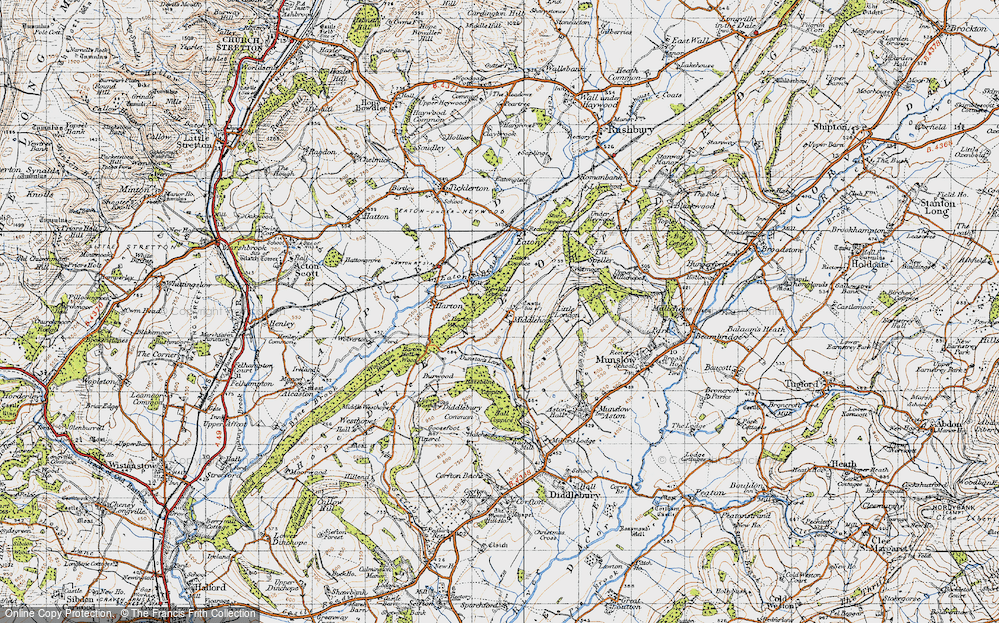 Old Map of Middlehope, 1947 in 1947