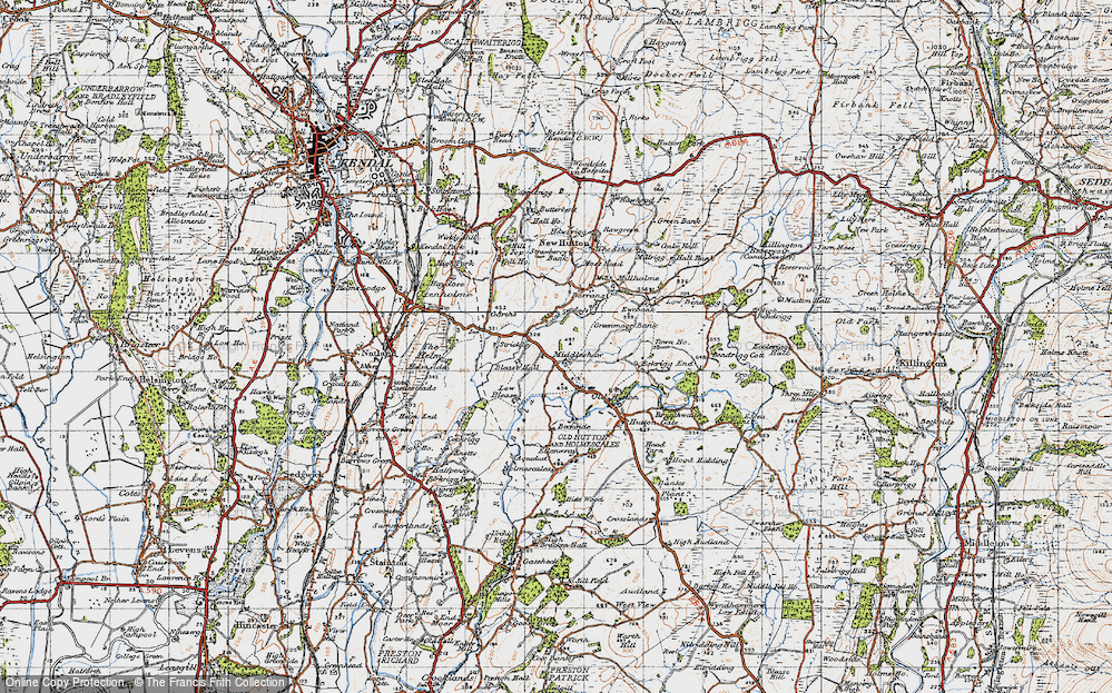 Old Map of Middleshaw, 1947 in 1947