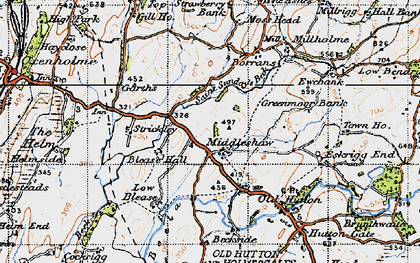Old map of Middleshaw in 1947